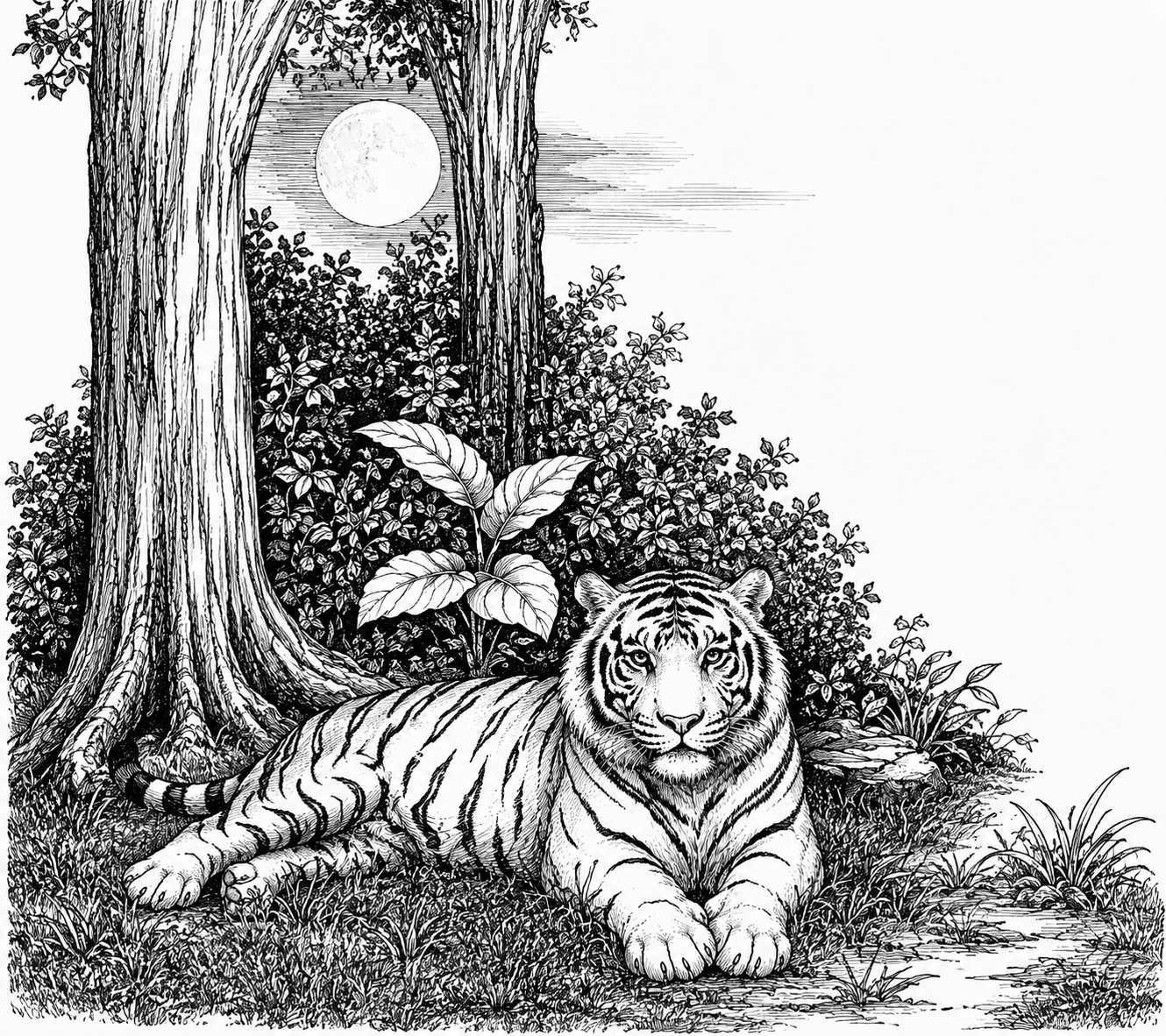 TIGER GRIPS THE BENEFACTOR